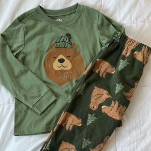 Carters 5T Fleece Bear Pajamas
